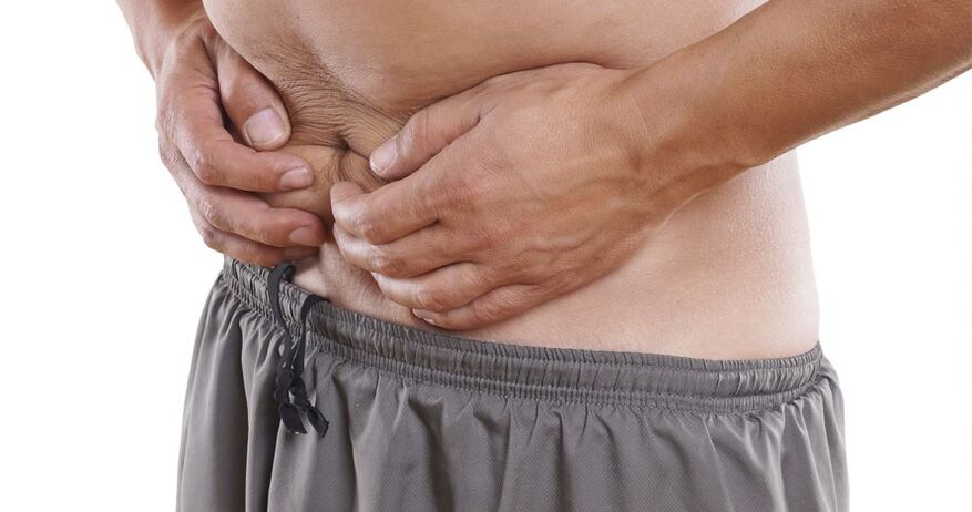 Dor na parte inferior do abdome na prostatite crónica